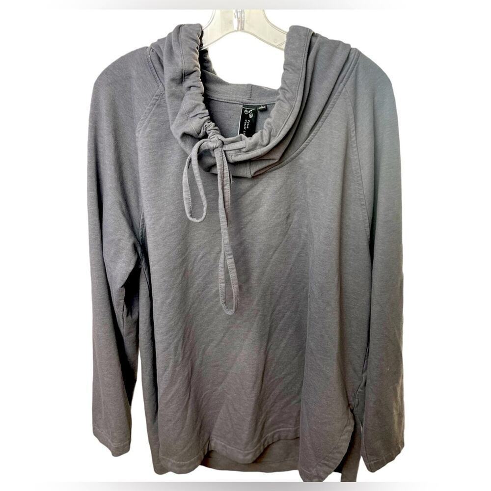 Casual Life Sweatshirt Hoodie, Gray, Edgy, Lounge, Weekend, Minimalist, L